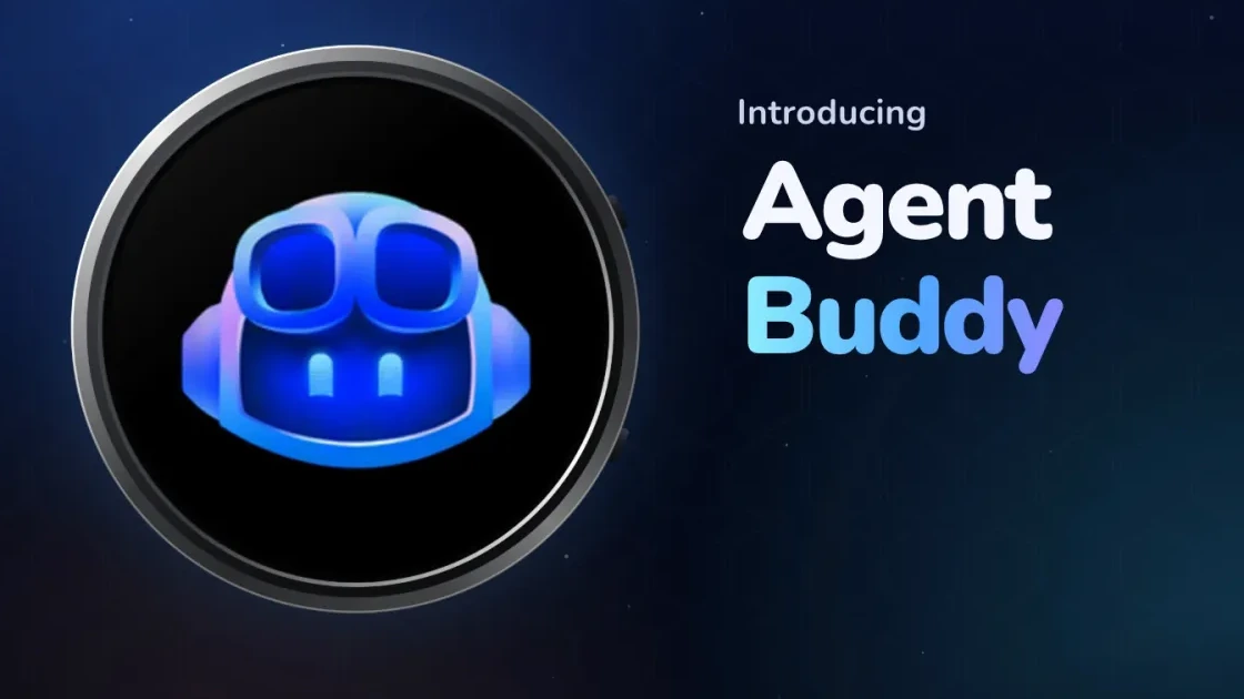 Agent Buddy artwork from the website, showing a rendered device and the Copilot character