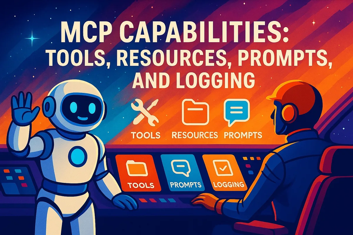 Cover image for: 🚀 Leveling Up Your AI Agents: A Story-Driven Guide to MCP Tools, Resources, Prompts, and Logging