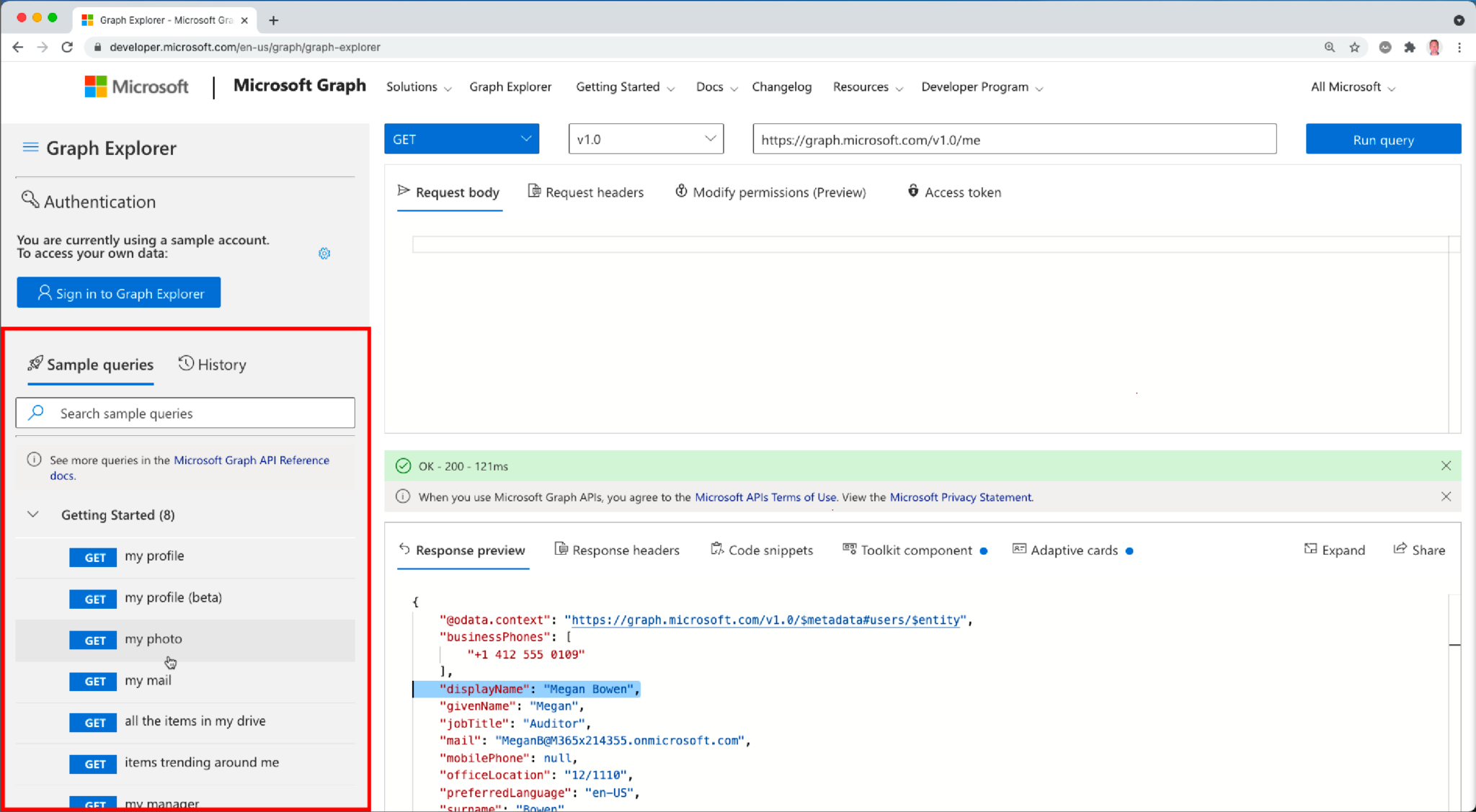 Graph api explorer что это